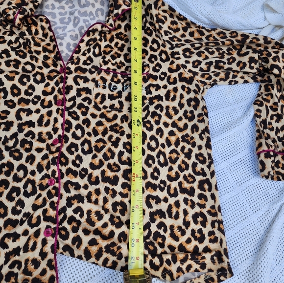 Bebe Leopard Bling Pajamas XL - Picture 11 of 15